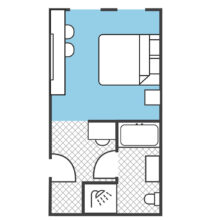 First Floor Deluxe Double Seaview Connemara Sands Hotel Floorplans
